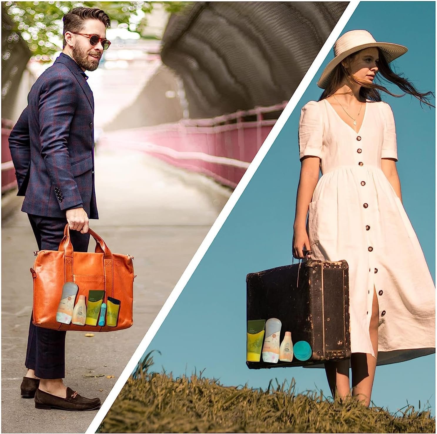 Silicone Bottle Covers Travel Essentials for Women Men, Beach Vacation Essentials, Travel Size Toiletries Accessories, Cruise Ship Essentials 2026, Must Haves, Leak Proofing - Image 6