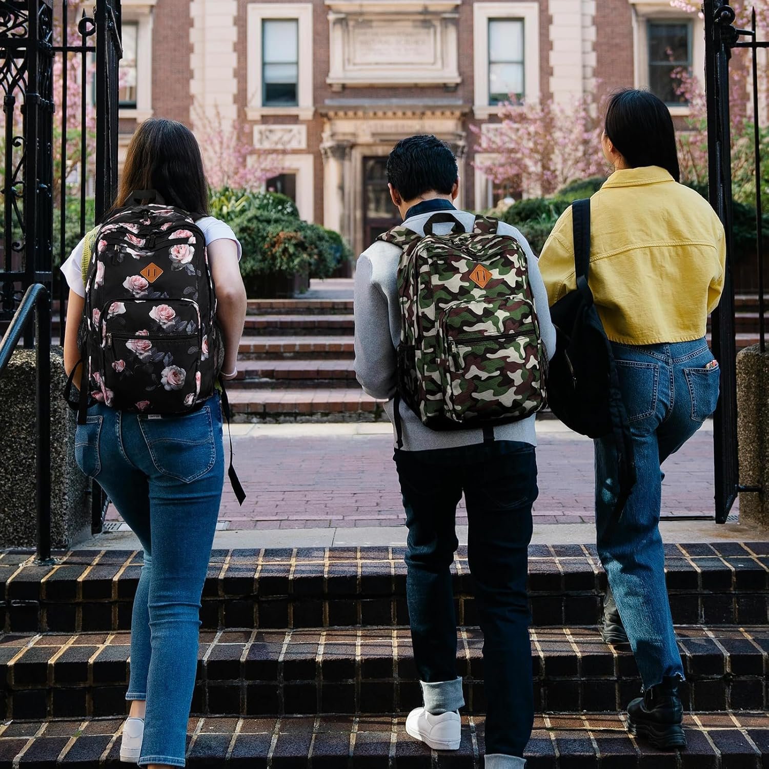 ZORFIN 26L Black Backpack for College, and Travel: Water Resistant Bookbag - Image 8