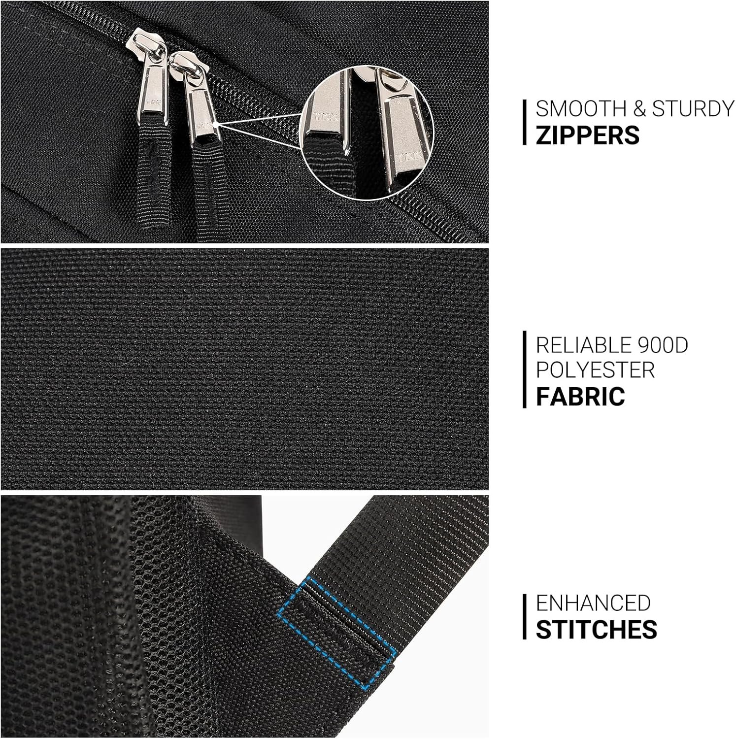 ZORFIN 26L Black Backpack for College, and Travel: Water Resistant Bookbag - Image 6